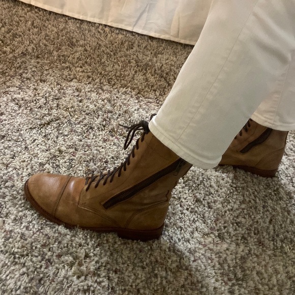 Bedstu Lace Up Boots in Natural - Picture 4 of 12